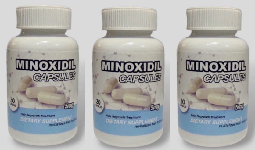 3 minoxidil 5mg x 30 capsulas